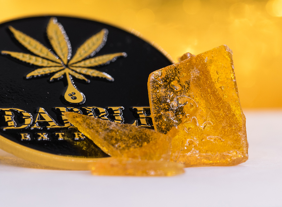 Macro photography of pure cannabis extract